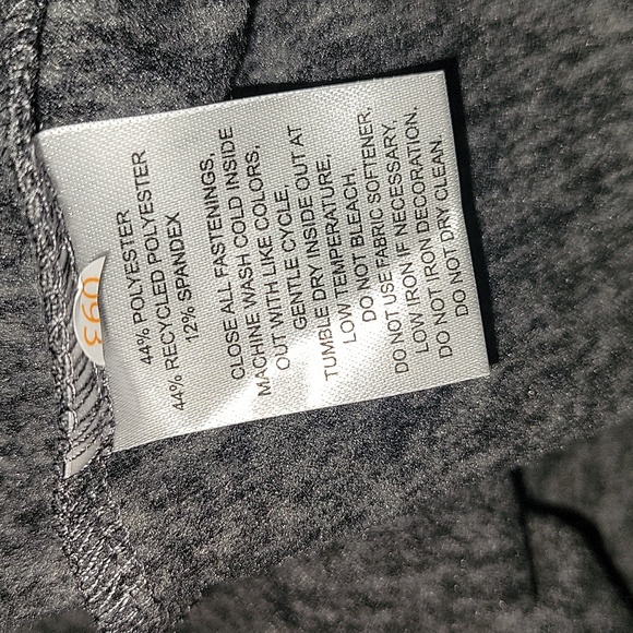 STRETCH THE RULES SZ L 3/4 ZIP FRONT GRAY - Picture 6 of 6